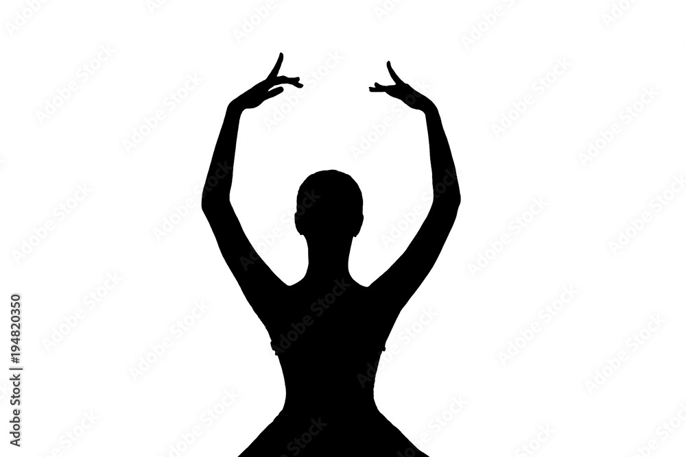 ballerina in the ballet hall