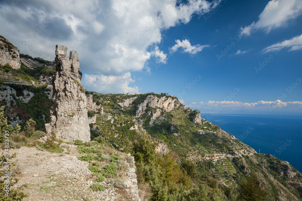 Part of Sentiero degli dei (Path of the Gods) from Agerola to Positano village
