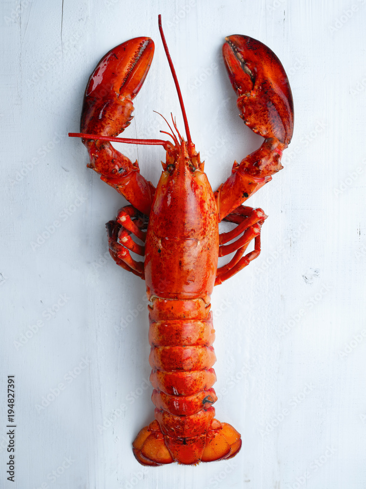 rustic cooked lobster