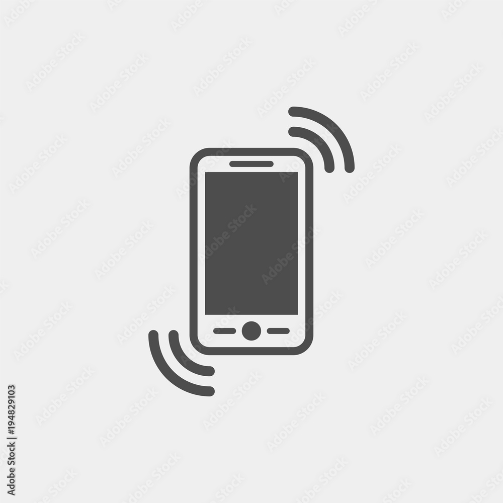 Mobile phone flat vector icon. Smartphone flat vector icon Mobile phone flat vector icon. Smartphone flat vector icon