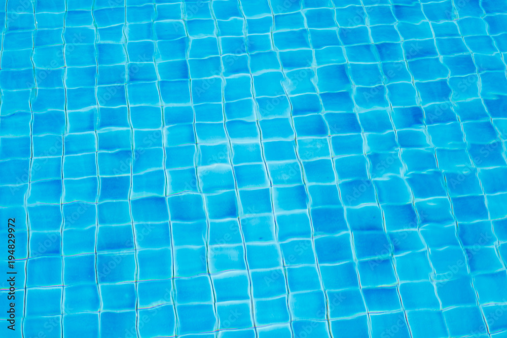 Clear blue swimming pool water Clear blue swimming pool water