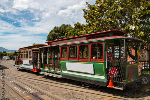 San Francisco's iconic cable car system, California