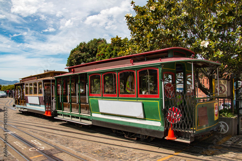 San Francisco's iconic cable car system, California