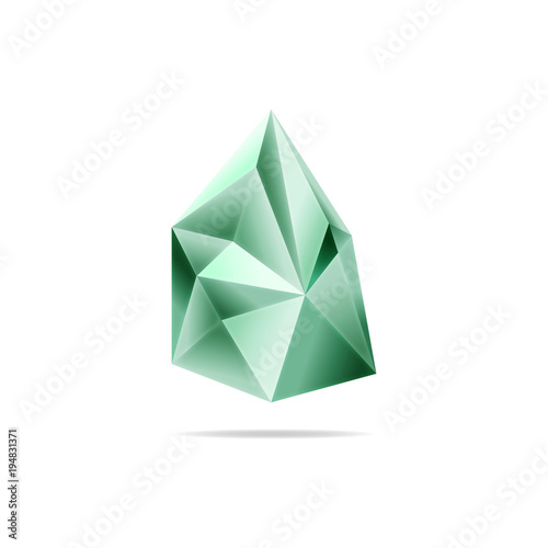 Crystal, a stone background. Gems. Vector. The triangle, triangulation concept for the logo, background, business card.