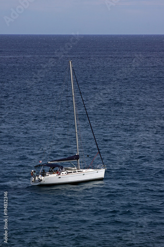 White sailboat