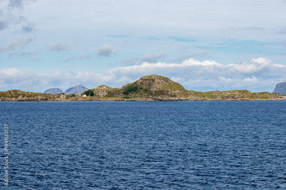 Coastal landscape in western Norway.