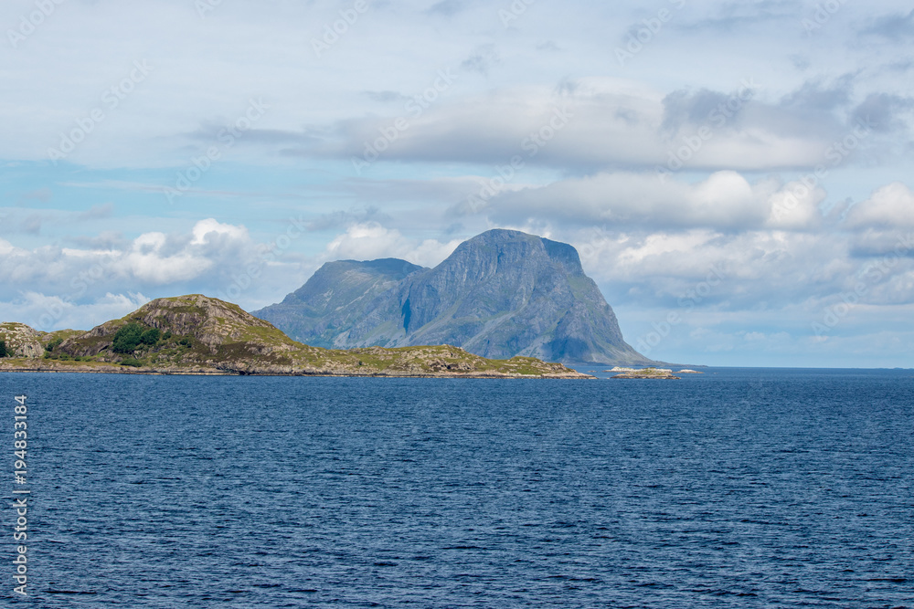 Coastal landscape in western Norway.
