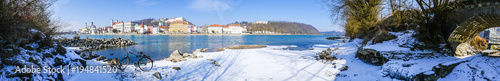 winterliches Stadtpanorama von Passau