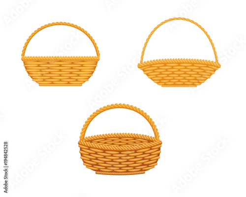 Wicker basket set