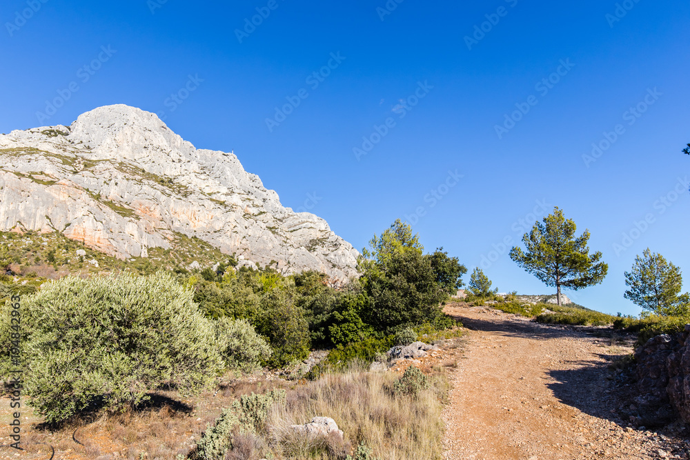 the Sainte Victoire mountain, in Provence