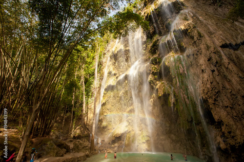 Tumalog waterfall on Sebu island, Philippines photo