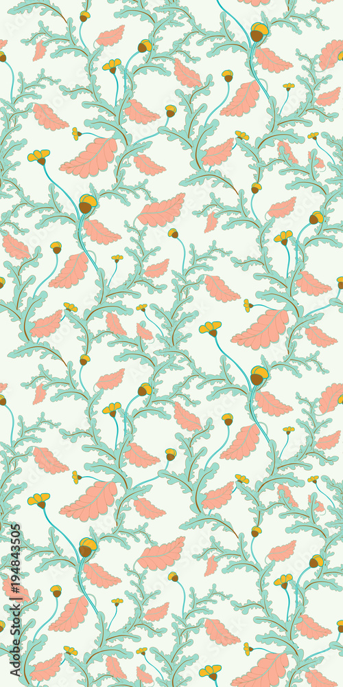 Bright Summer Vector Seamless Botanical Bright Summer Vector Seamless Botanical