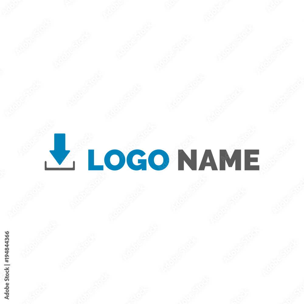Download icon, logo Download icon, logo