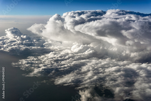 Clouds - view from airplane  photo