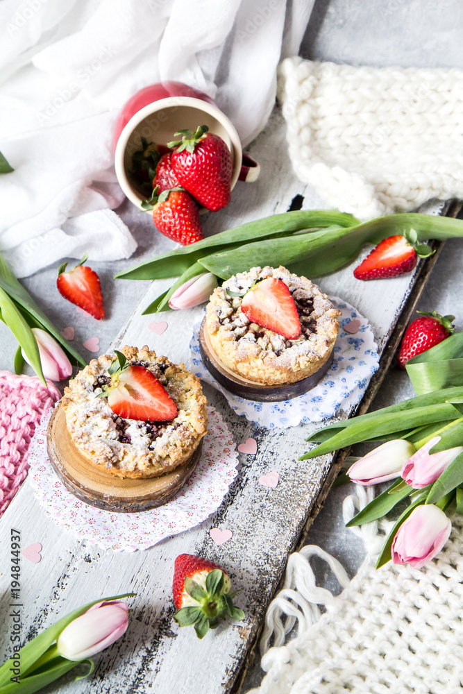 Naklejka premium Ciasto