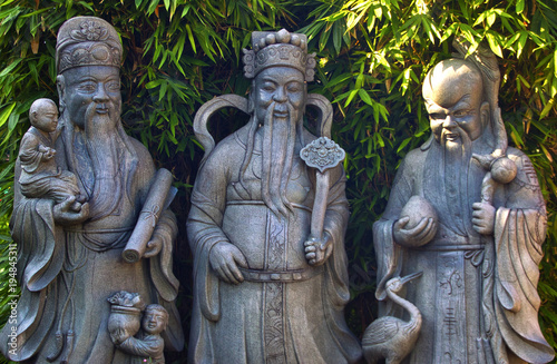 Canvas Print Detail vom Chinesischen Tempel Kuala Lumpur