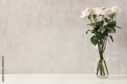 Fototapeta Naklejka Na Ścianę i Meble -  Flowers white pink rose