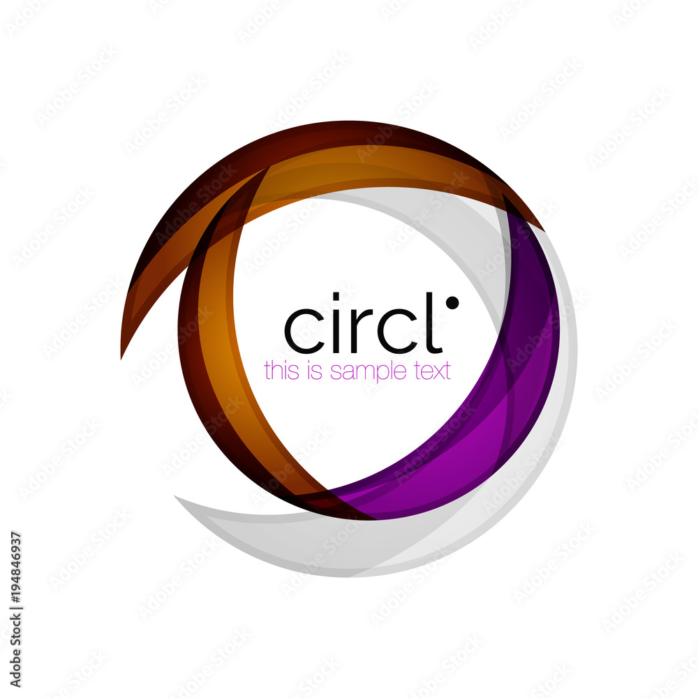 Clean professional colorful circle business icon Clean professional colorful circle business icon