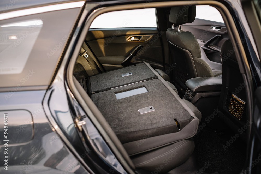 Modern car interior background. Modern car interior background.
