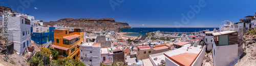 Panorama der Stadt Puerto de Mogan auf Gran Canaria, Spanien