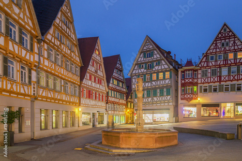 Old Market Square of Herrenberg, Germany photo