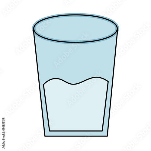 water glass health beverage liquid pure vector illustration 