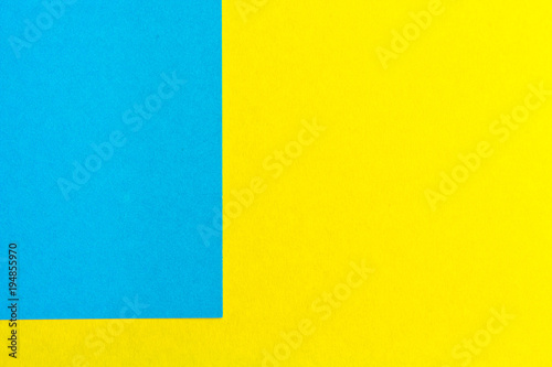 yellow and blue paper texture background Color. Trending colors, geometric background of the paper. Colorful soft paper background.Pastel color.