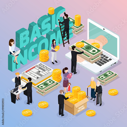 Social Security Isometric Composition