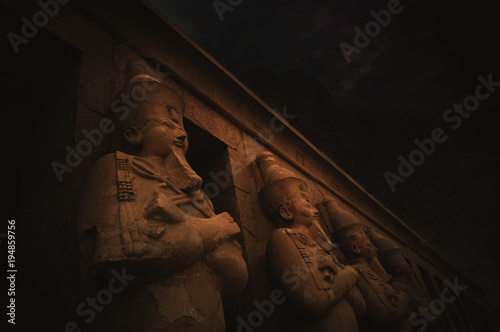 Anscient Temple of Karnak in Luxor - Ruined Thebes Egypt
