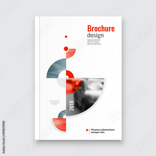 Abstract flyer design background. Brochure template.