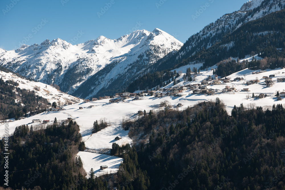 Winter am Furkajoch, Vorarlberg