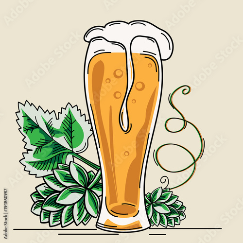 Glass of beer