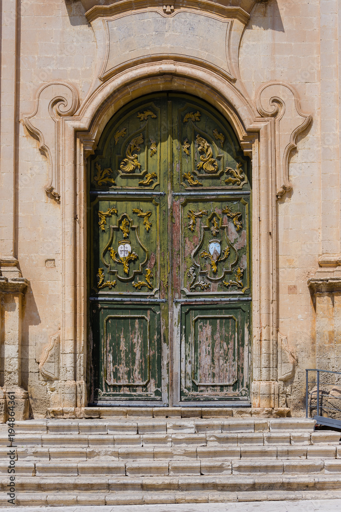 Ancient main door of the Church 