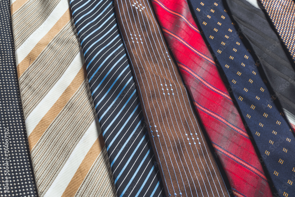tie over white background tie over white background