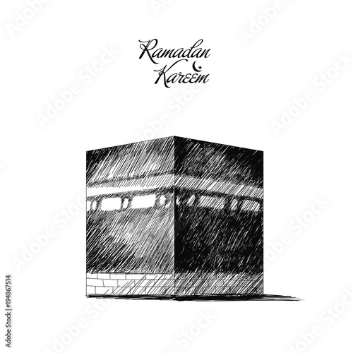 Holy Kaaba in Mecca Saudi Arabia 