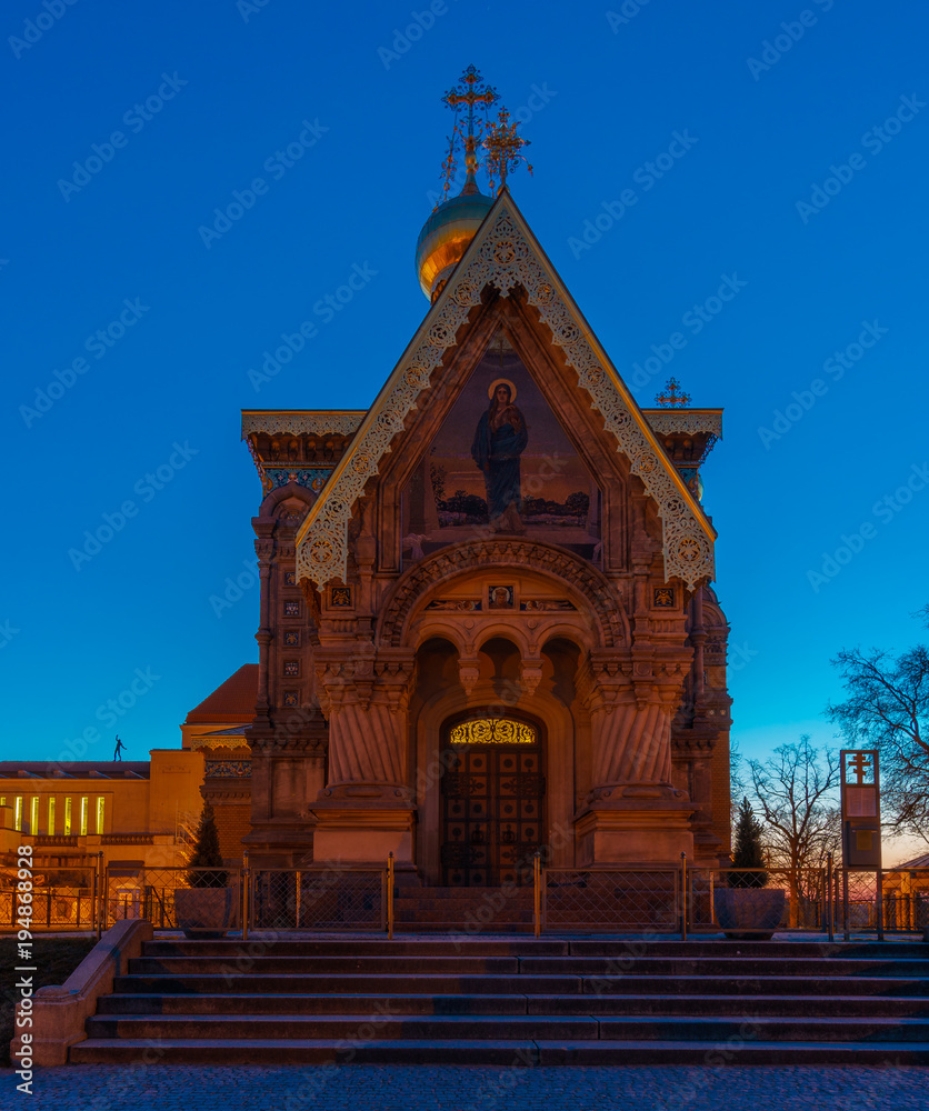 Fototapeta premium Russische Kapelle Darmstadt