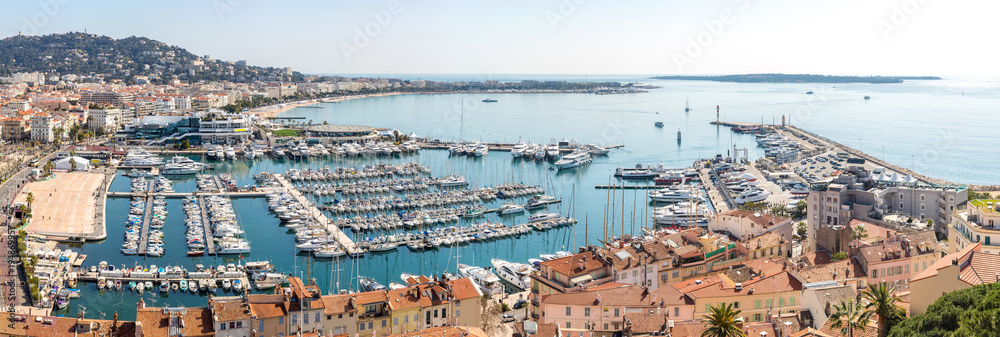 aerial view of Cannes France