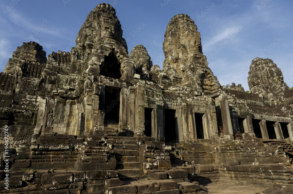Le temple du Bayon à Angkor wat au Cambodge
