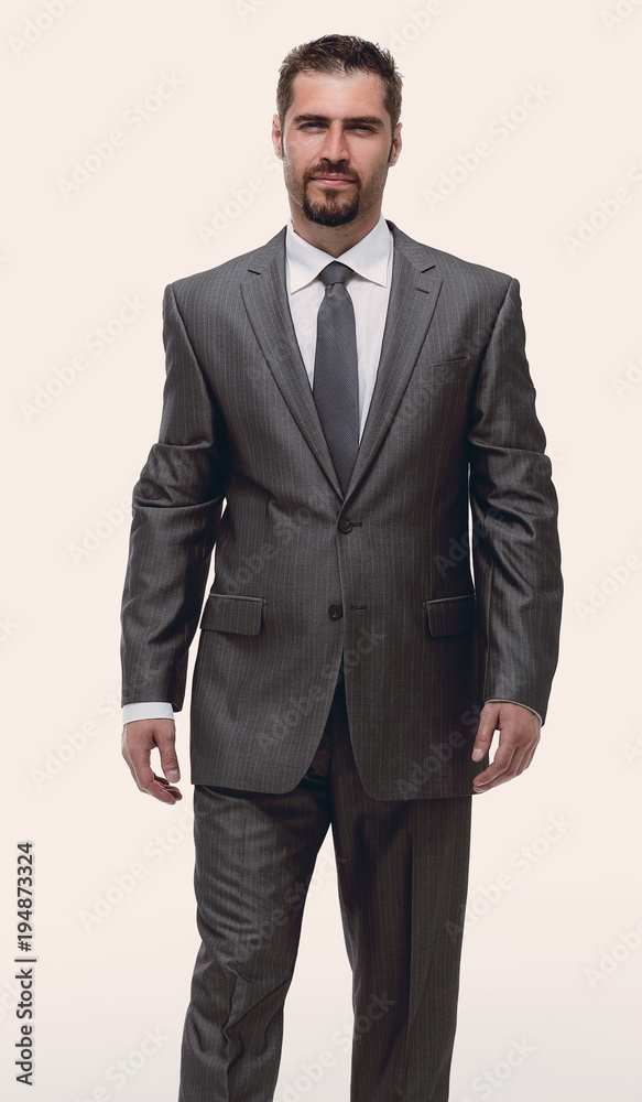 in full growth.confident businessman in full growth.confident businessman