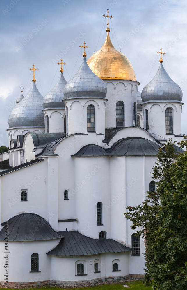 St. Sophia Cathedral under blue cloudy sky