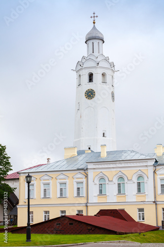 Evfimievskaya bell tower in Veliky Novgorod photo