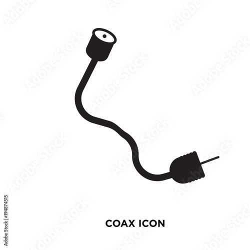 coax icon isolated on white background for your web, mobile and app design