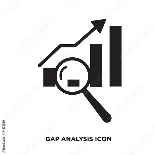 gap analysis icon isolated on white background for your web, mobile and app design photo