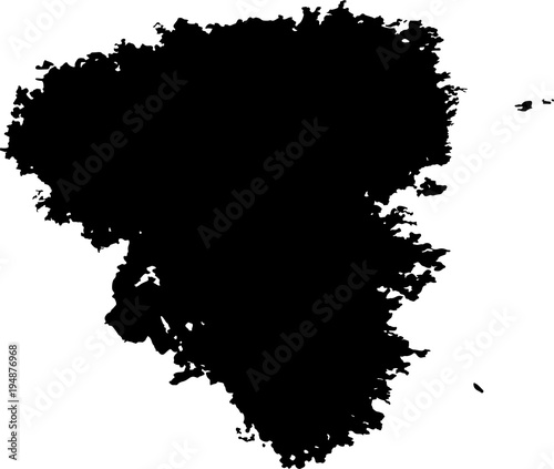 Abstract black ink blot background. Vector illustration. Grunge texture for cards and flyers design. Digital brushe