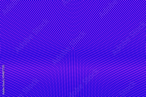 Blue pink dotted halftone. Subtle frequent dotted gradient. Half tone vector background.