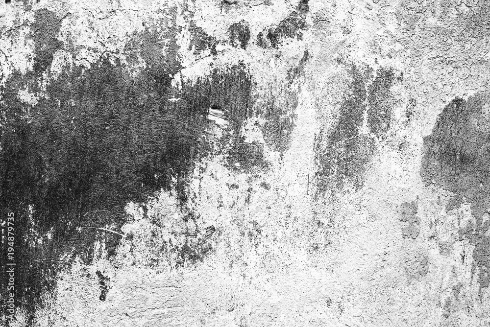 Wall fragment with scratches and cracks