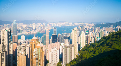 Hong Kong beautiful skyline, nature and modern lifestyle together