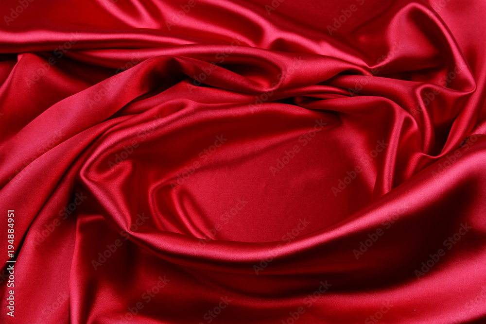 Red silk fabric Red silk fabric
