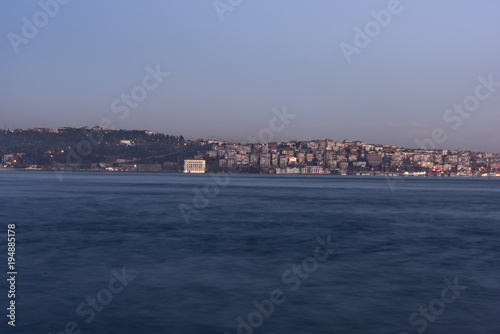 Istanbul bosphorus view at sunset time
