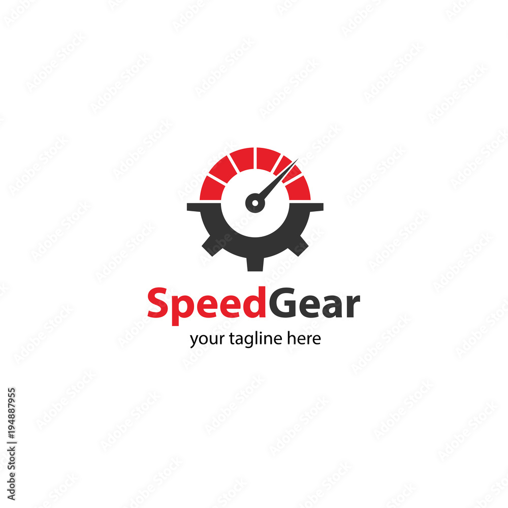Speed gear, auto gear, fast service. Vector logo template Speed gear, auto gear, fast service. Vector logo template